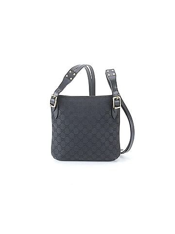 Gucci Gucci GG Canvas 115514 Leather Shoulder Bag, Crossbody Handbag, Tote Black, Women's (view 2)