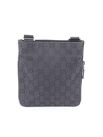 Gucci Gucci GG Canvas 019 0349 Leather Shoulder Bag, Crossbody Messenger Black, Men's (view 2)