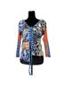 Save The Queen Floral Graphic Blue T-Shirt Size S - photo 1