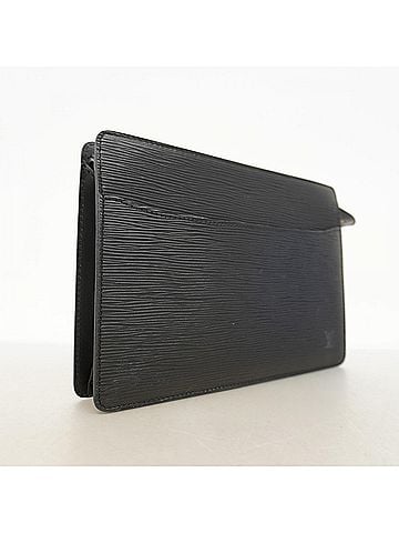 Louis Vuitton Louis Vuitton Epi Pochette Homme Clutch Bag M52522 Noir Men's P3019158 (view 2)