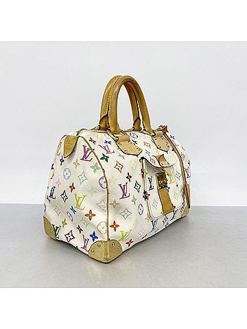 Louis Vuitton Louis Vuitton Monogram Multicolore Speedy 30 Handbag M92643 Blanc Women's P3016914 (view 2)