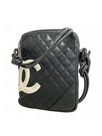 Chanel Chanel Cambon Lambskin Shoulder Bag, Black, Women's, P2984297 (view 1)
