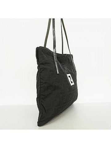 Fendi Fendi Zucca Nylon Tote Bag, Black, Women's P2797047 (view 2)