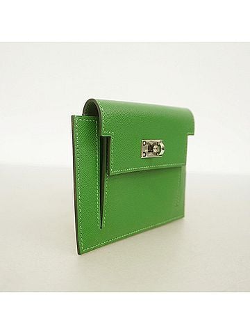 Hermès Hermes Kelly Pocket Compact Madame Bamboo Wallet/Coin Case (Y stamp, women's) OP003283 (view 2)