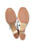Charlotte Stone 100% Leather Snake Print White Tan Sandals Size 10 - photo 6