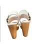 Charlotte Stone 100% Leather Snake Print White Tan Sandals Size 10 - photo 5