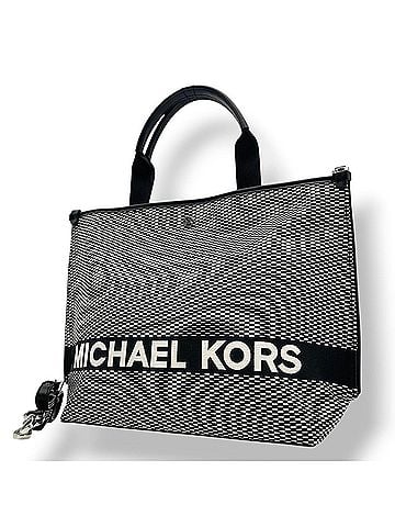 Michael Kors MICHAEL KORS Michael Kors Large Tote Bag, Jacquard Canvas, White, Logo, Women's, Silver Hardware, s18 (view 1)