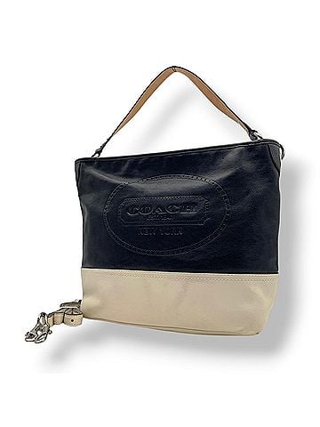 Coach COACH shoulder bag, leather, bicolor, navy and white, silver hardware, EST.1941 NEW YORK, women's, 19393 U2 (view 1)