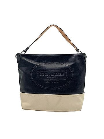Coach COACH shoulder bag, leather, bicolor, navy and white, silver hardware, EST.1941 NEW YORK, women's, 19393 U2 (view 2)