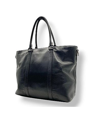 Coach COACH 1941 Zip Glove-Tanned Leather Tote Bag, Black with Silver Hardware, Men's & Women's, 55564 S88 (view 1)