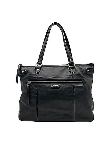 Coach COACH Tote Bag Business Leather Black Silver Hardware Women's F28373 U2 (view 2)