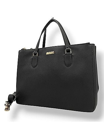 Kate Spade New York Kate Spade NEW YORK Tote Bag, Saffiano Leather, Black, Gold Hardware, Women's (s94) (view 1)