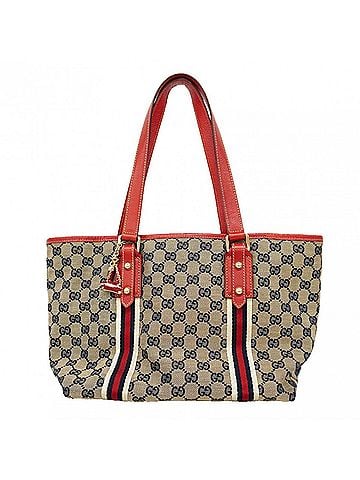 Gucci Gucci GG Canvas Tote Bag 137396 Navy Red Women's P3057693 (view 1)