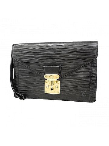 Louis Vuitton Louis Vuitton Epi Leather Clutch Bag, Pochette Sellier Dragonne, M52612, Noir (Men's), P3031986 (view 1)