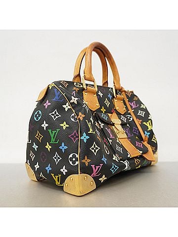 Louis Vuitton Louis Vuitton Monogram Multicolor Speedy 30 Handbag M92642 Noir (Women's) P3025452 (view 2)