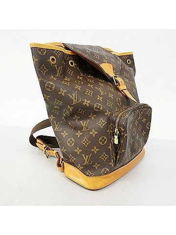 Louis Vuitton Louis Vuitton Monogram Montsouris GM Backpack/Daypack M51135 Brown Women's P3022611 (view 2)