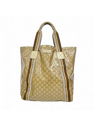 Gucci Gucci GG Crystal Tote Bag 189669 Coated Canvas Brown Women's P3022443 (view 1)