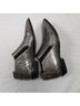 L.A.M.B. Snake Print Silver Boots Size 8 1/2 - photo 6