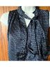 Jules & Leopold 100% Polyester Polka Dots Black White Sleeveless Blouse Size S - photo 3