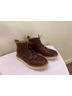 OLIBERTE 100% Leather Brown Ankle Boots Size 8 1/2 - photo 7