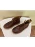 OLIBERTE 100% Leather Brown Ankle Boots Size 8 1/2 - photo 4
