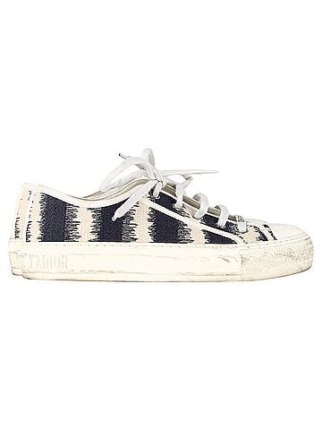 Christian Dior Dior D-Stripes Walk 'N' Dior Low-Top Sneakers in Multicolor Canvas  (view 1)