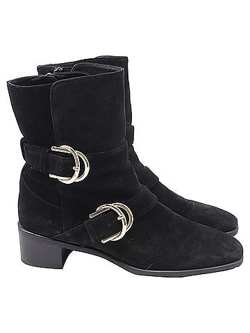 Stuart Weitzman Stuart Weitzman Britain Buckle Ankle Boots In Brown Suede (view 1)
