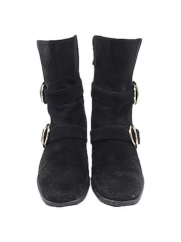 Stuart Weitzman Stuart Weitzman Britain Buckle Ankle Boots In Brown Suede (view 2)