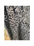 Anthropologie 100% Silk Zebra Print Black White Jumpsuit Size S - photo 8
