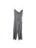 Anthropologie 100% Silk Zebra Print Black White Jumpsuit Size S - photo 2
