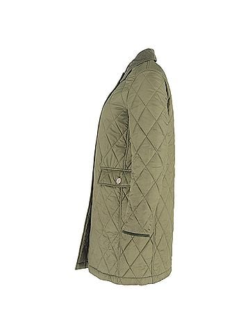 Burberry Burberry Quilted Coat in Green Polyester (view 2)