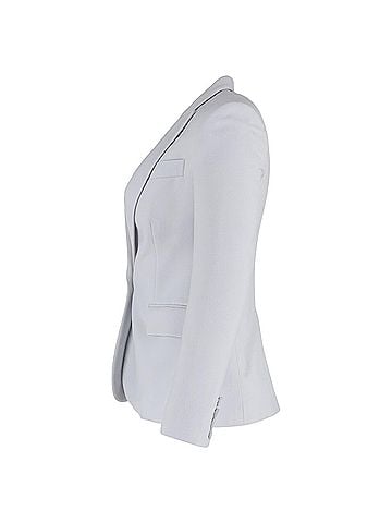 Stella McCartney  Stella Mccartney Single-Breasted Blazer with Pockets in Light Blue Viscose (view 2)