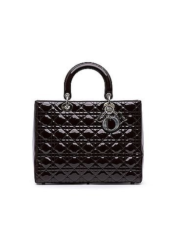 Dior Large Patent Cannage Lady Dior (view 1)