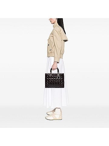 Dior Large Patent Cannage Lady Dior (view 2)