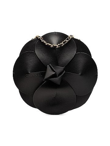 Chanel Lambskin and Satin Camellia Flower Evening Bag (view 1)