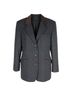 Express 100% Wool Plaid Gray Blue Blazer Size L - photo 1