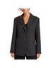 Express 100% Wool Plaid Gray Blue Blazer Size L - photo 4
