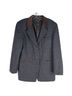 Express 100% Wool Plaid Gray Blue Blazer Size L - photo 5