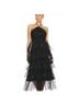 Likely 100% Polyester 3% Spandex 97% Polyester Black Cocktail Dress Size 2 - photo 4