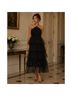 Likely 100% Polyester 3% Spandex 97% Polyester Black Cocktail Dress Size 2 - photo 3