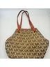 MICHAEL Michael Kors 100% Polyester Print Orange Brown Tote One size - photo 3