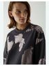 Cos Print Black Gray Pullover Sweater Size S - photo 7