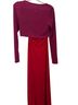 g.p.d. Red Purple Cocktail Dress Size M - photo 2