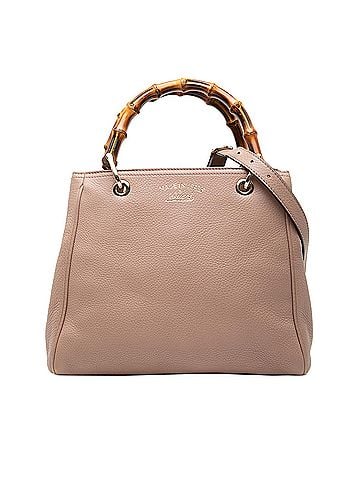 Gucci Small Calfskin Bamboo Shopper Satchel (view 1)