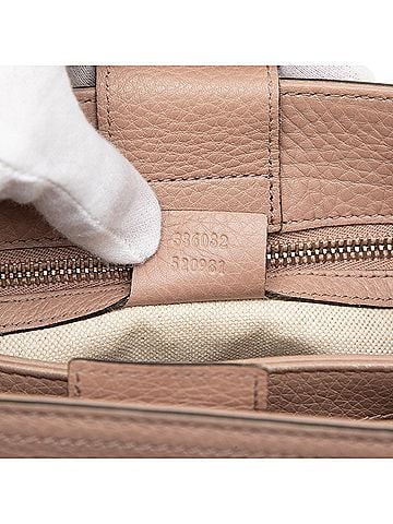 Gucci Small Calfskin Bamboo Shopper Satchel (view 2)