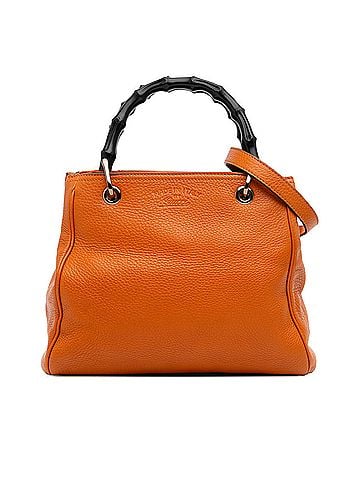 Gucci Small Calfskin Bamboo Shopper Satchel (view 1)