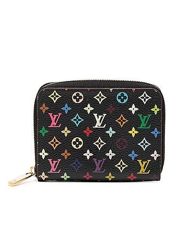 Louis Vuitton Louis Vuitton Monogram Multicolor Zippy Coin Purse, Round Zipper Wallet/Coin Case, M66549, Black, Women's, LOUIS VUITTON (view 1)