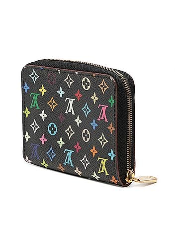 Louis Vuitton Louis Vuitton Monogram Multicolor Zippy Coin Purse, Round Zipper Wallet/Coin Case, M66549, Black, Women's, LOUIS VUITTON (view 2)