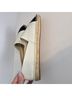 Tory Burch 100% Leather Color Block White Black Flats Size 10 1/2 - photo 8