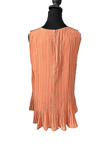 Club Monaco pleated swing top chemise peach Sleeveless Blouse (view 2)